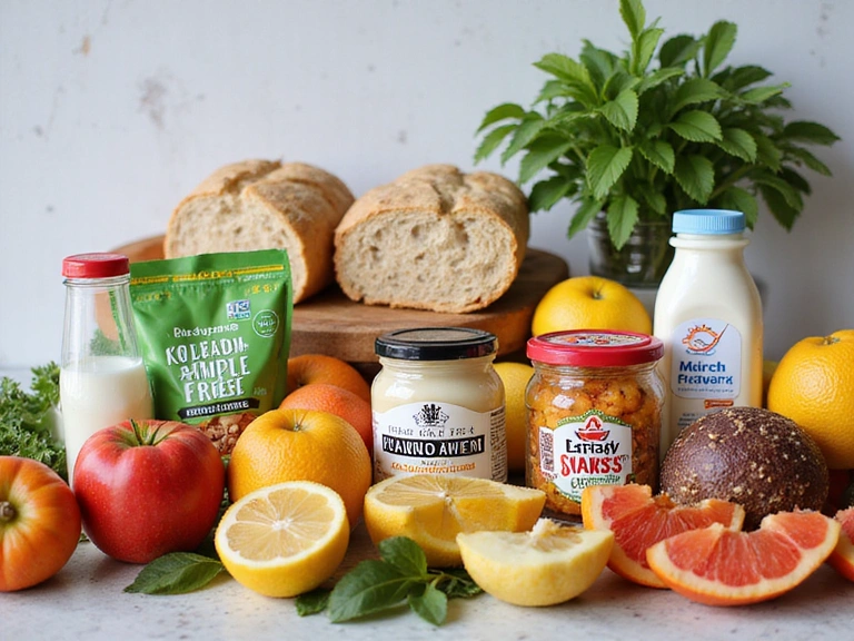 Diverse healthy foods representing specialized dietary needs